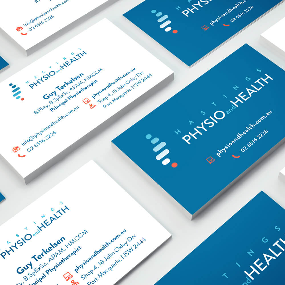 Business cards design for Flyer design for Hastings Physio and Health